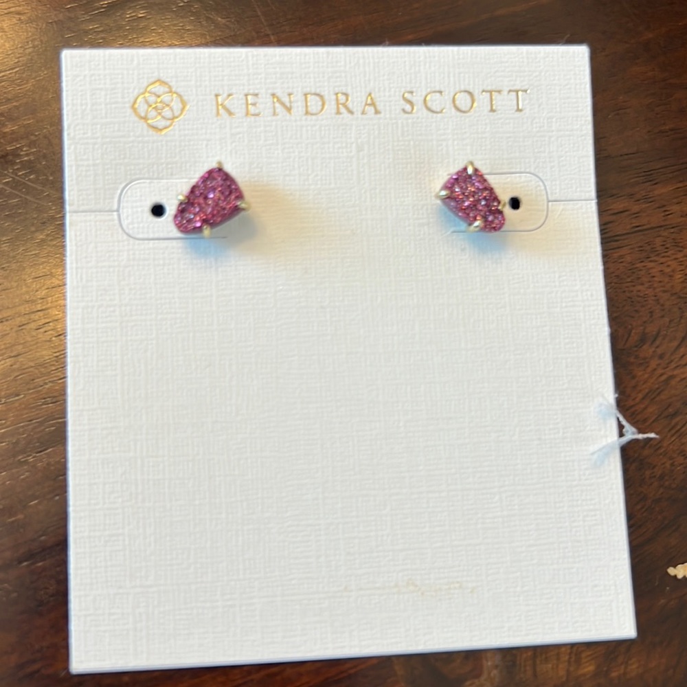 Brand new pink stud earrings